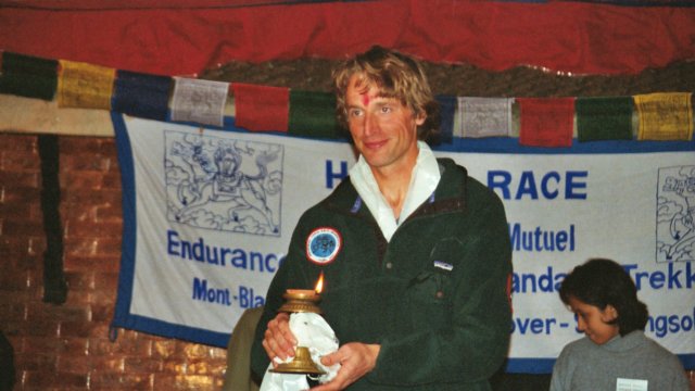 Bruno lors de la remise des prix de l'Himal Race
